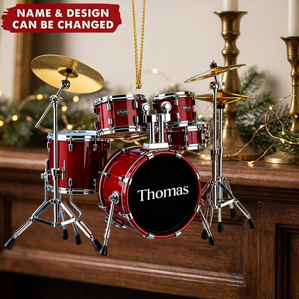 Born To Drum - Personalized Acrylic Custom Shape Ornament