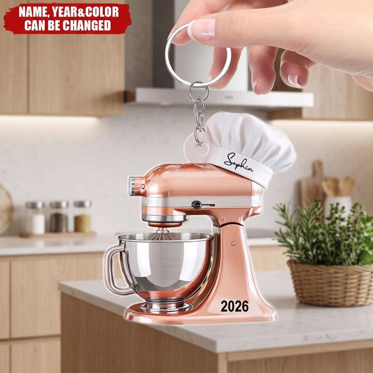 Baking Mixer - Personalized Acrylic Keychain