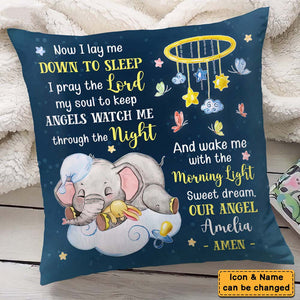 Gift For Baby Prayer Now I Lay Me Down To Sleep Pillow