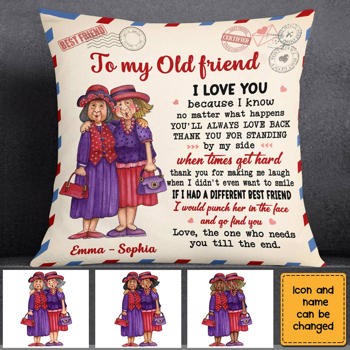 To My Old Friend Pillow