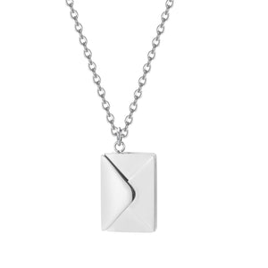 Custom Envelope Style Love Letter Necklace Mothers Day Gift, Anniversary Gift for Her