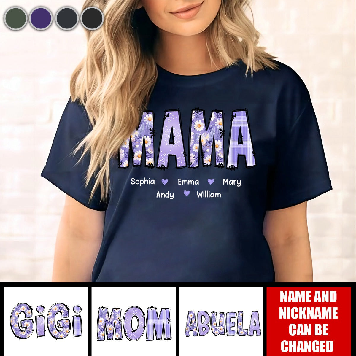 Proud To Be Mama’s Child - Family Personalized Unisex T-shirt - Mother's Day, Gift For Mom, Grandma