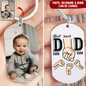 Best Dad Ever Ever Father's Day Gift Personalized Keychain