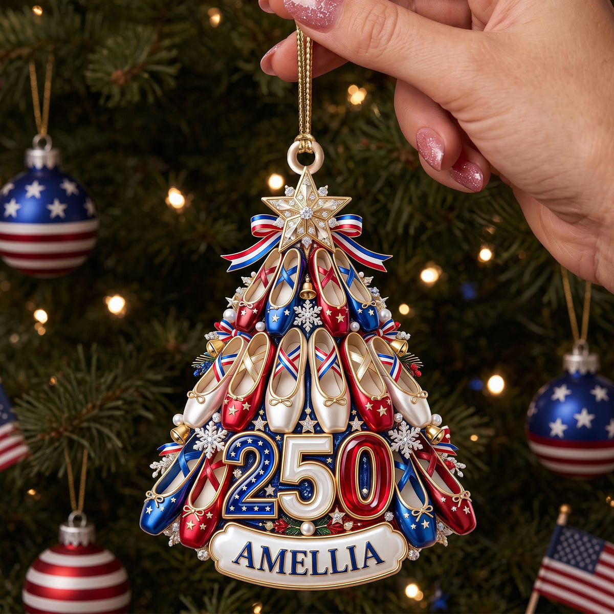American Ballet 250th Anniversary Christmas Ornament – Personalized Gift
