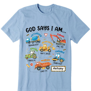 Gifts For Kid Construction Machines I Am Kid T Shirt