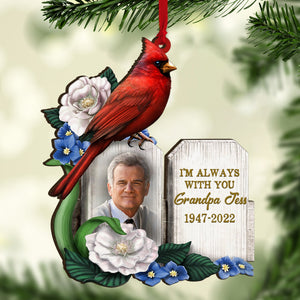 I'm Always With You Personalized Heaven Cardinal Ornament