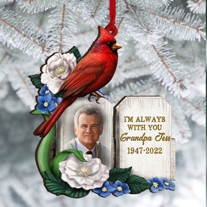 I'm Always With You Personalized Heaven Cardinal Ornament