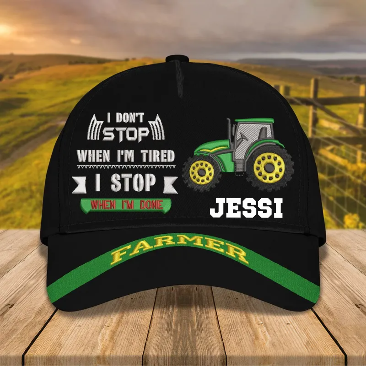 Farmer Lovers - I Don't Stop When I'm Tired I Stop When I'm Done - Personalized Classic Cap