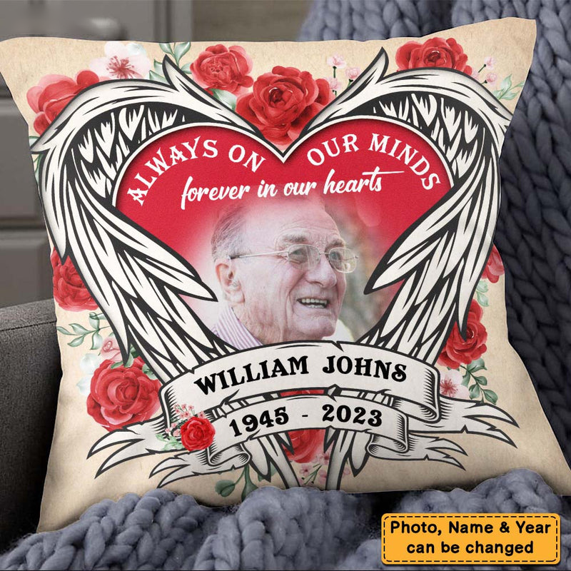 Memorial Gift Forever In Our Hearts Pillow
