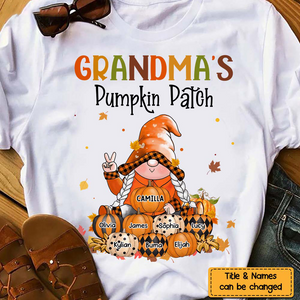 Autumn Gift For Grandma Pumpkin Patch Shirt