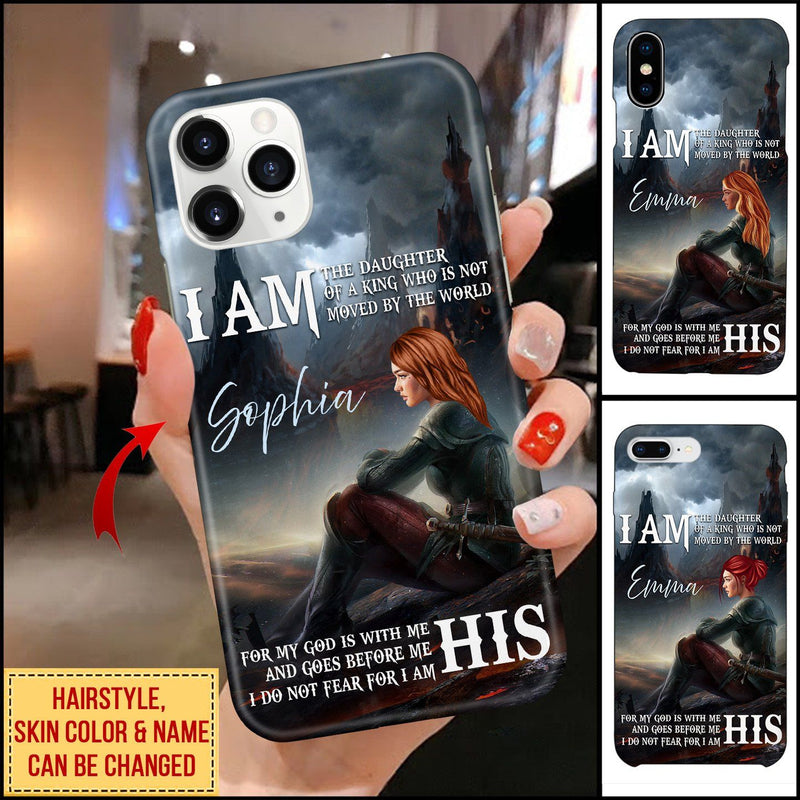 Customized I am the daughter of a king who is not moved by the world Phone case