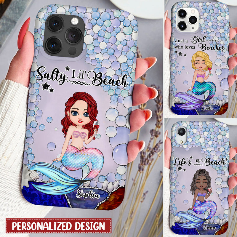 Pretty Doll Mermaid Ocean Bubble Personalized Phonecase