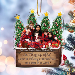 Christmas Tree Upload Family Photo, This Is Us- a Whole Lot Of Love Personalized Ornament