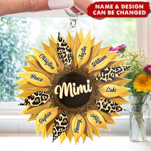 Nana Sunflower - Personalized Acrylic Keychain