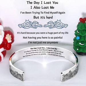 The Day I Lost You - Memorial Wave Cuff Bracelet
