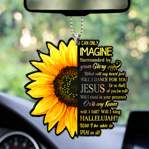 Half Sunflower Surrounded By Glory Ornament