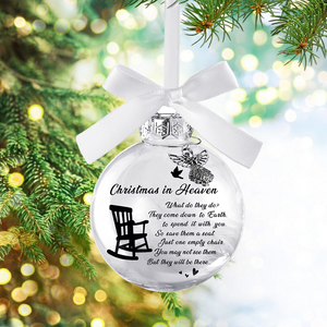 Christmas In Heaven Ornaments Feather Ball