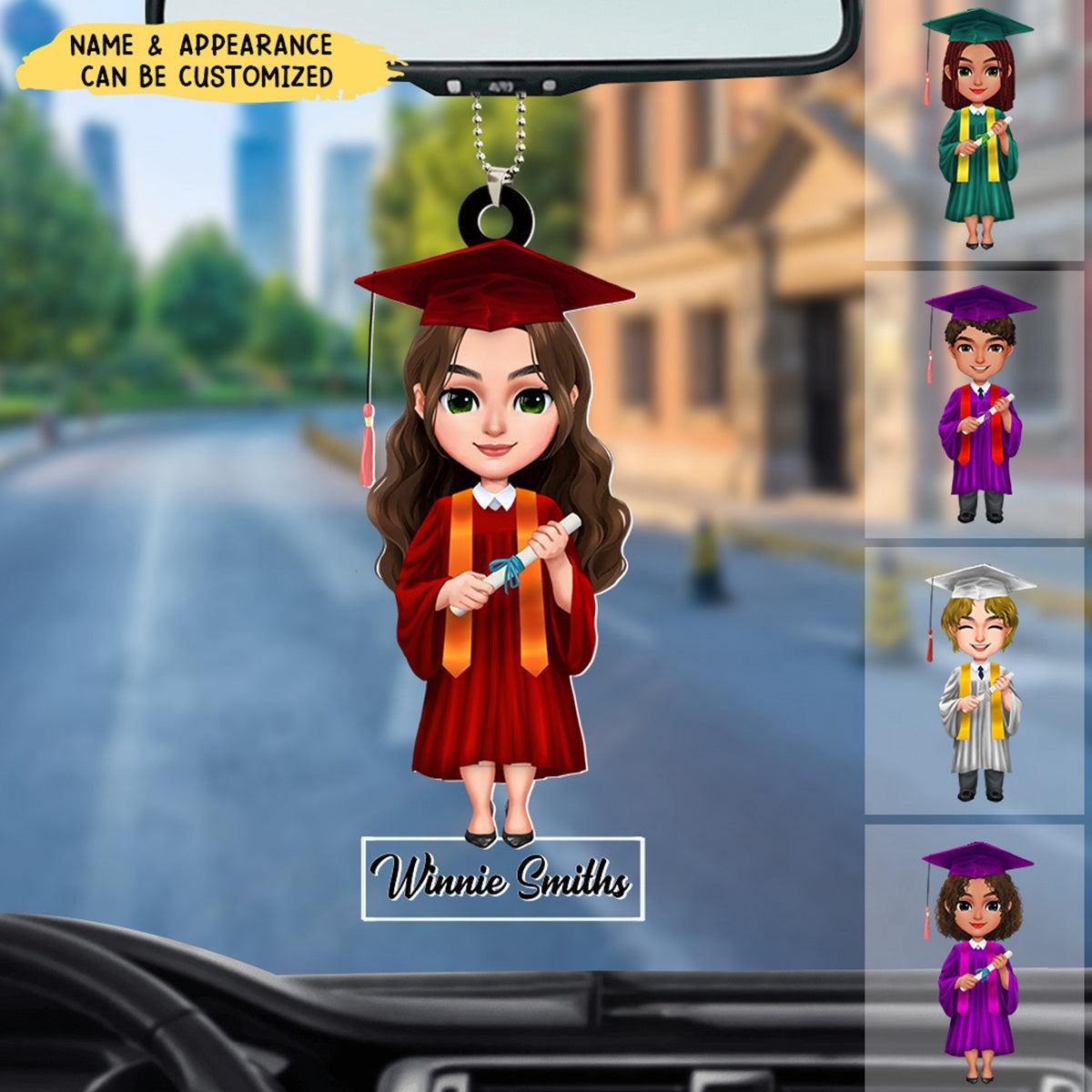 Happy Graduation - Personalized Acrylic Ornament, Gift For Friends Family On Graduation Day