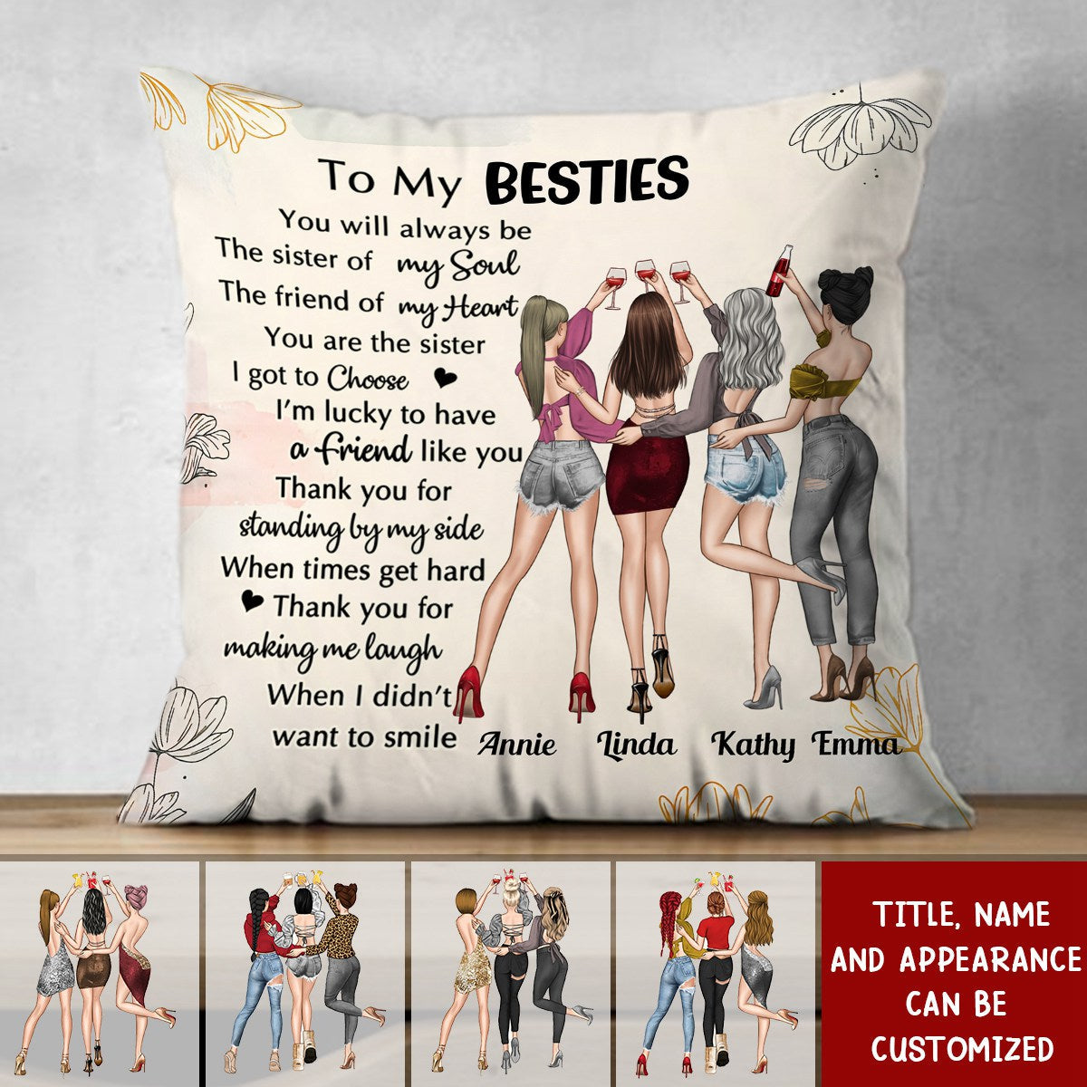 The Sister Of The Soul - Personalized Pillow
