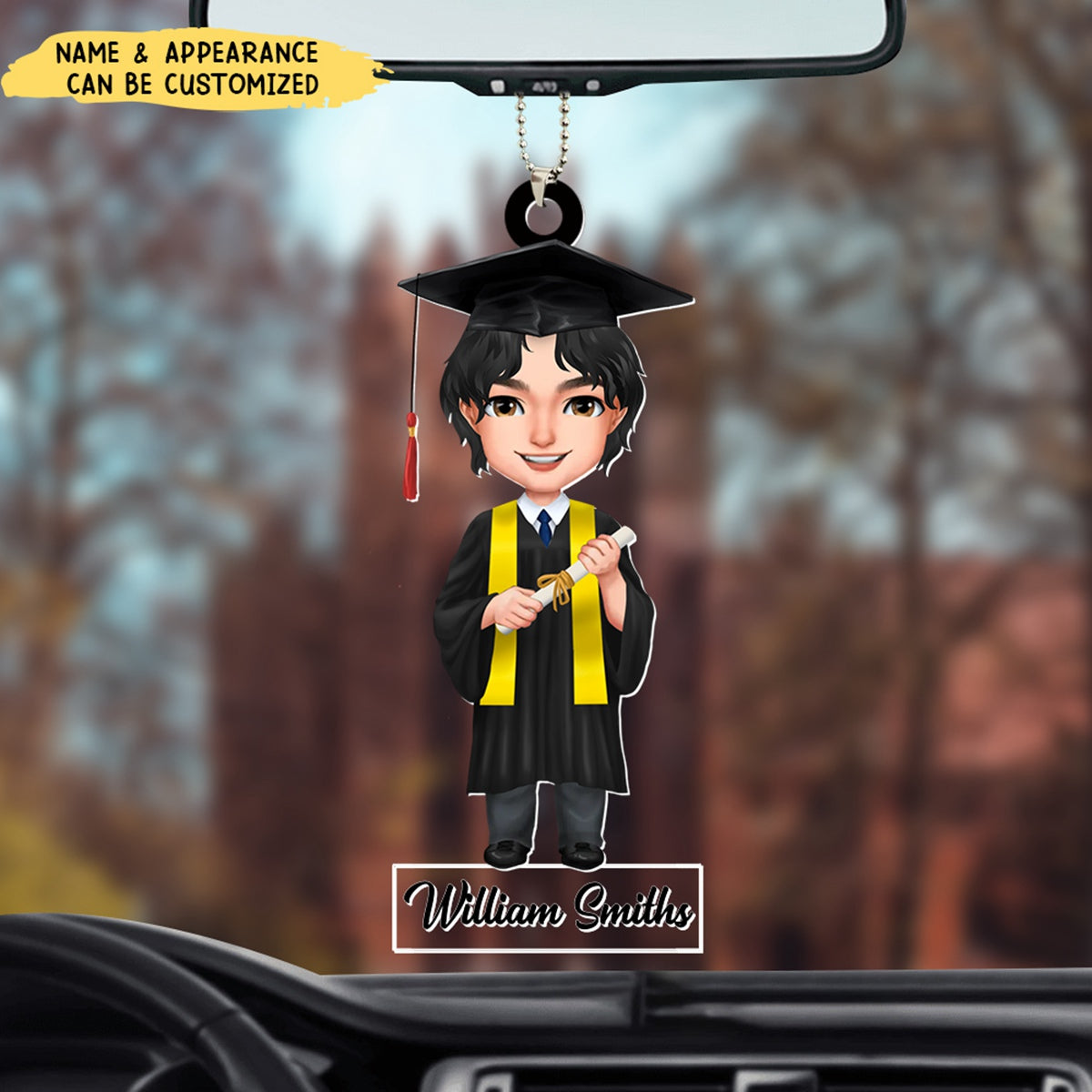 Happy Graduation - Personalized Acrylic Ornament, Gift For Friends Family On Graduation Day