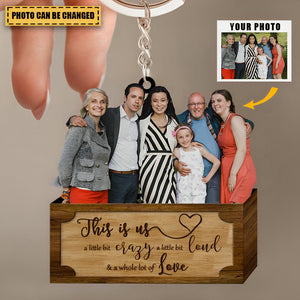 Personalized Keychain - Gift For Best Family - Custom Your Photo Keychain