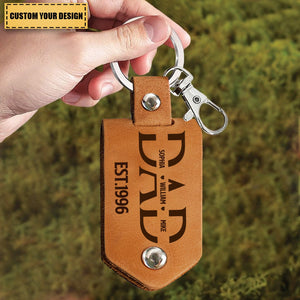 Custom Photo Drive Safe - Personalized Leather Photo Keychain