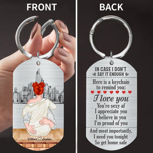 Custom Personalized Sexy Couple Stainless Steel Keychain - Gift Idea For Couple/Valentine's Day - I Need You Tonight