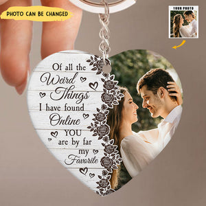 You Are By Far My Favorite - Personalized Photo Keychain