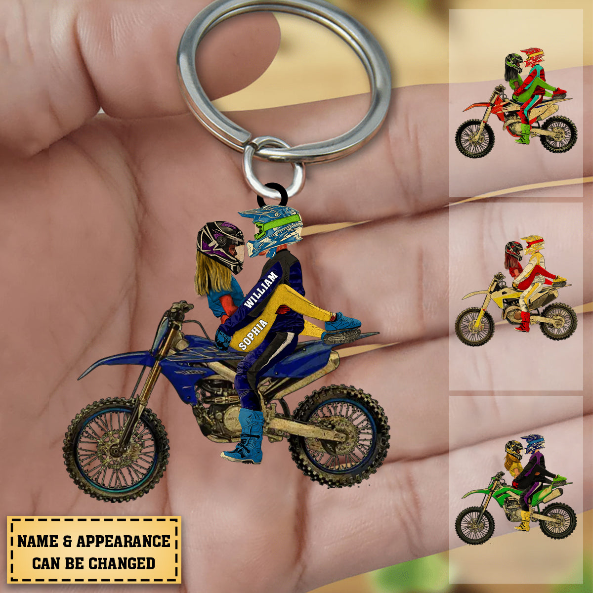 Custom Vintage Style Dirt Bike Gifts Personalized Gift For Couples