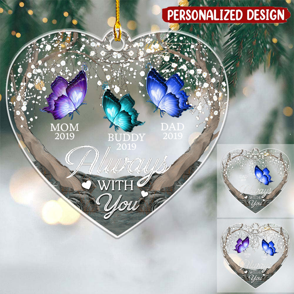 A Special Place In My Heart - Memorial Personalized Custom Ornament - Acrylic Heart Shaped - Christmas Gift, Sympathy Gift For Family Members, Pet Owners, Pet Lovers