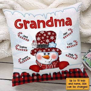Grandma Snowman Pillow