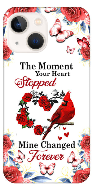Memorial Cardinal The Moment Your Heart Stopped Phone Case