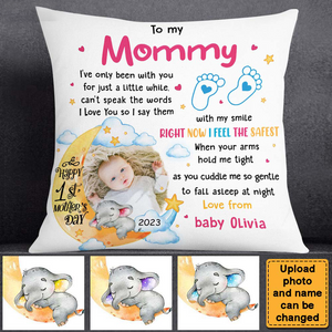 Personalized Happy 1st Mother's Day Pillow