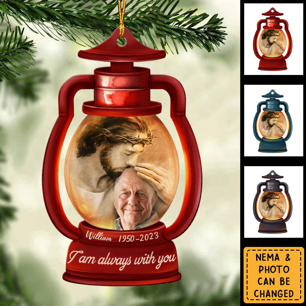Christmas Lantern Memorial Upload Photo Personalized Custom Shape Ornament