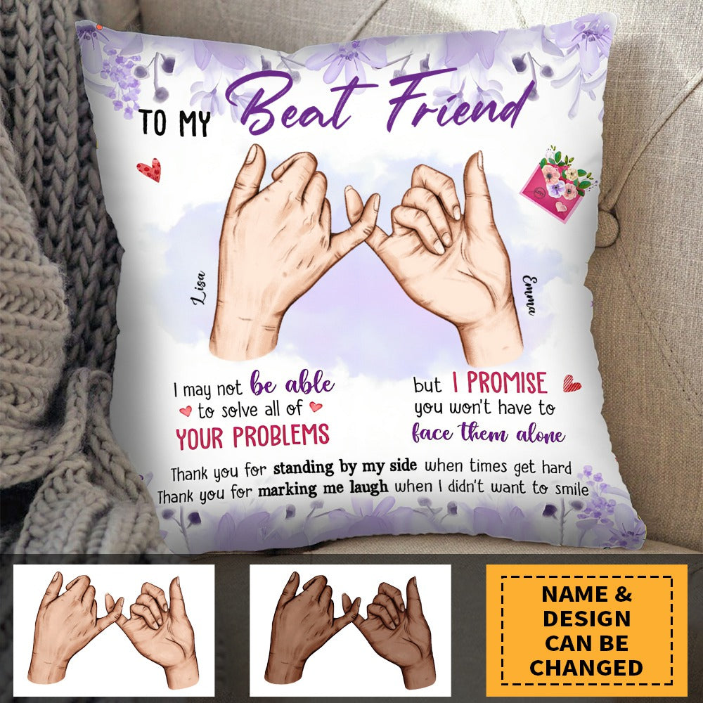 Gift For Friends Promise Hands Pillow