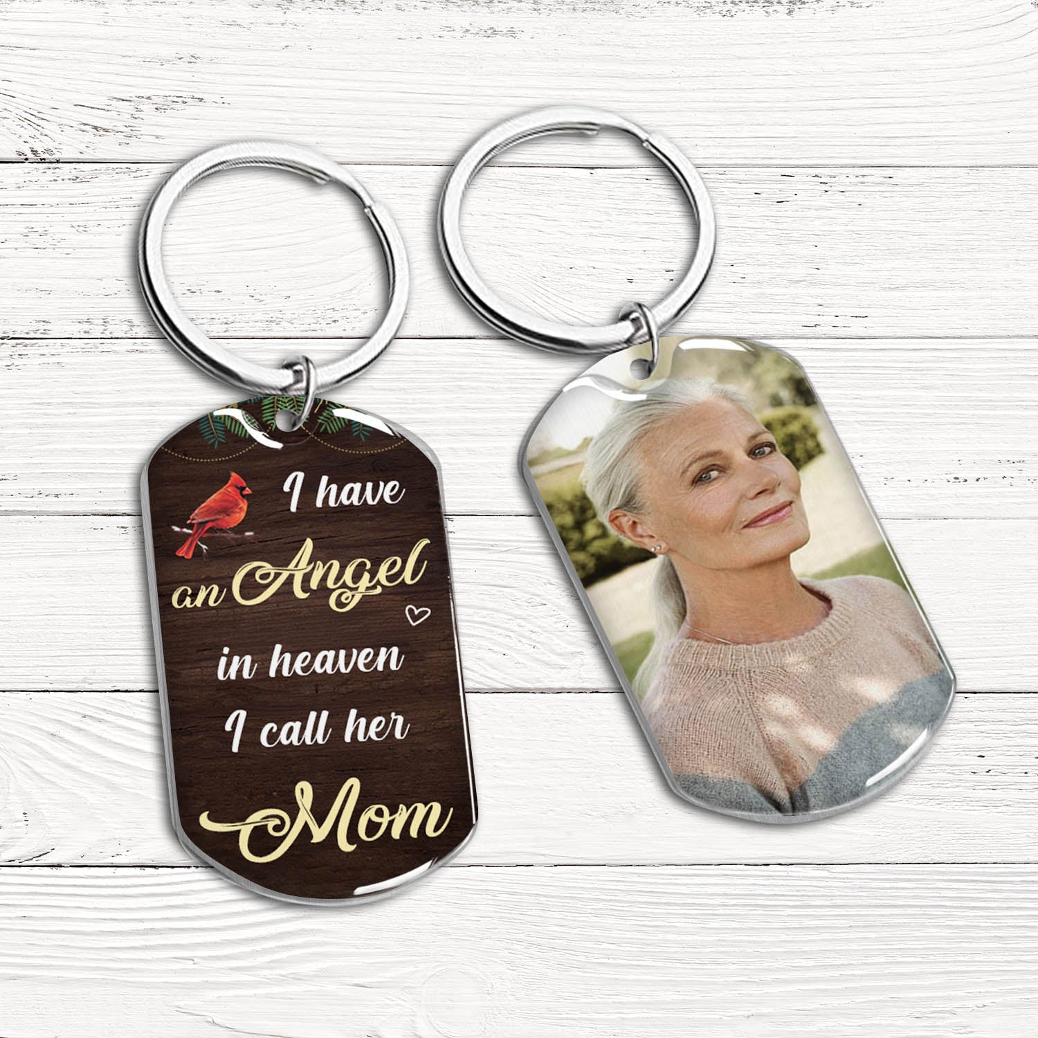 An Angel In Heaven - Personalized Custom Stainless Steel Keychain
