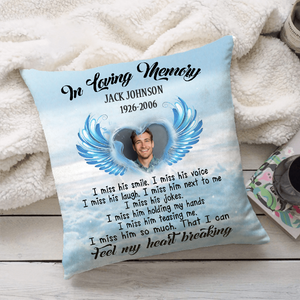 In Loving Memory I Miss Him Personalized Pillow Case