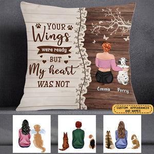 Personalized Memorial Pet Pillow Cover -Memorial Gift Idea for Dog Owners