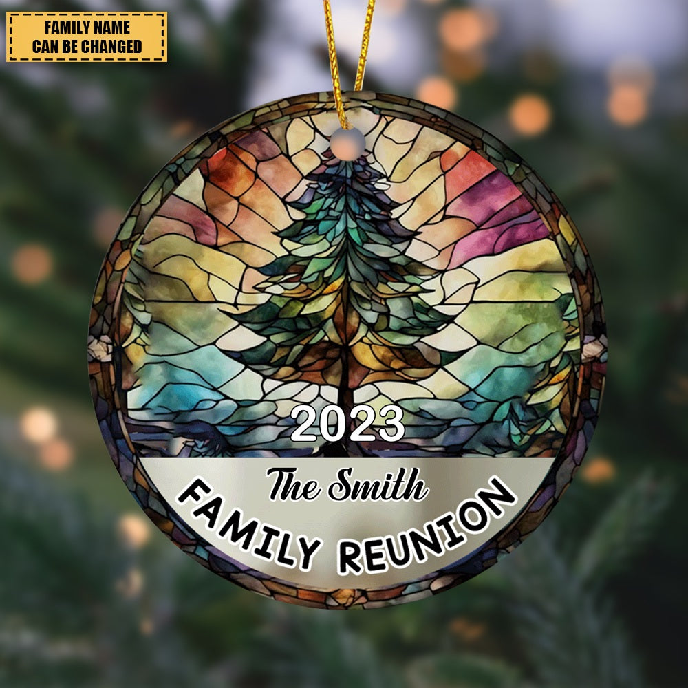 Gift For Family Reunion Christmas Circle Ornament