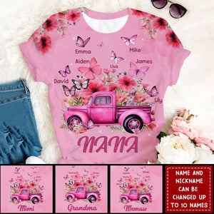 Personalized Pink T-Shirt - Gift For Grandma