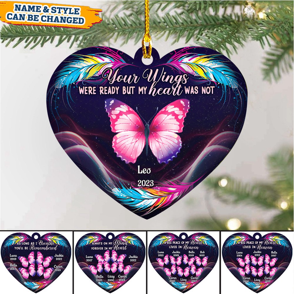 The Moment Your Heart Stopped Mine Changed Forever - Personalized Heart Ornament