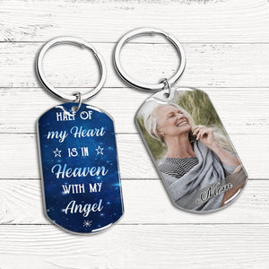 Half Of My Heart - Personalized Custom Stainless Steel Keychain