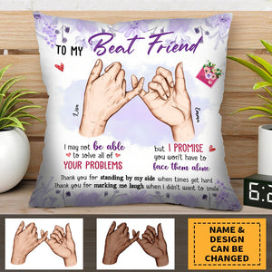 Gift For Friends Promise Hands Pillow