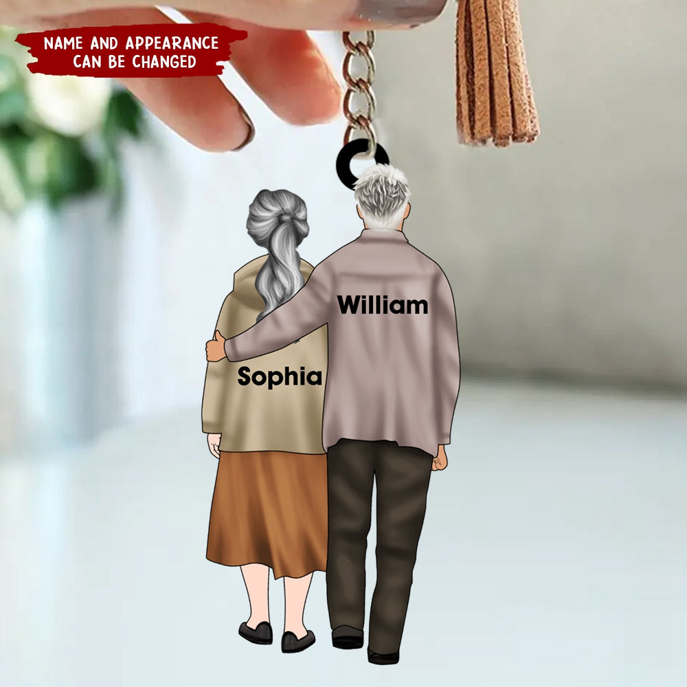 Personalized Gifts Keychain For Old Couples