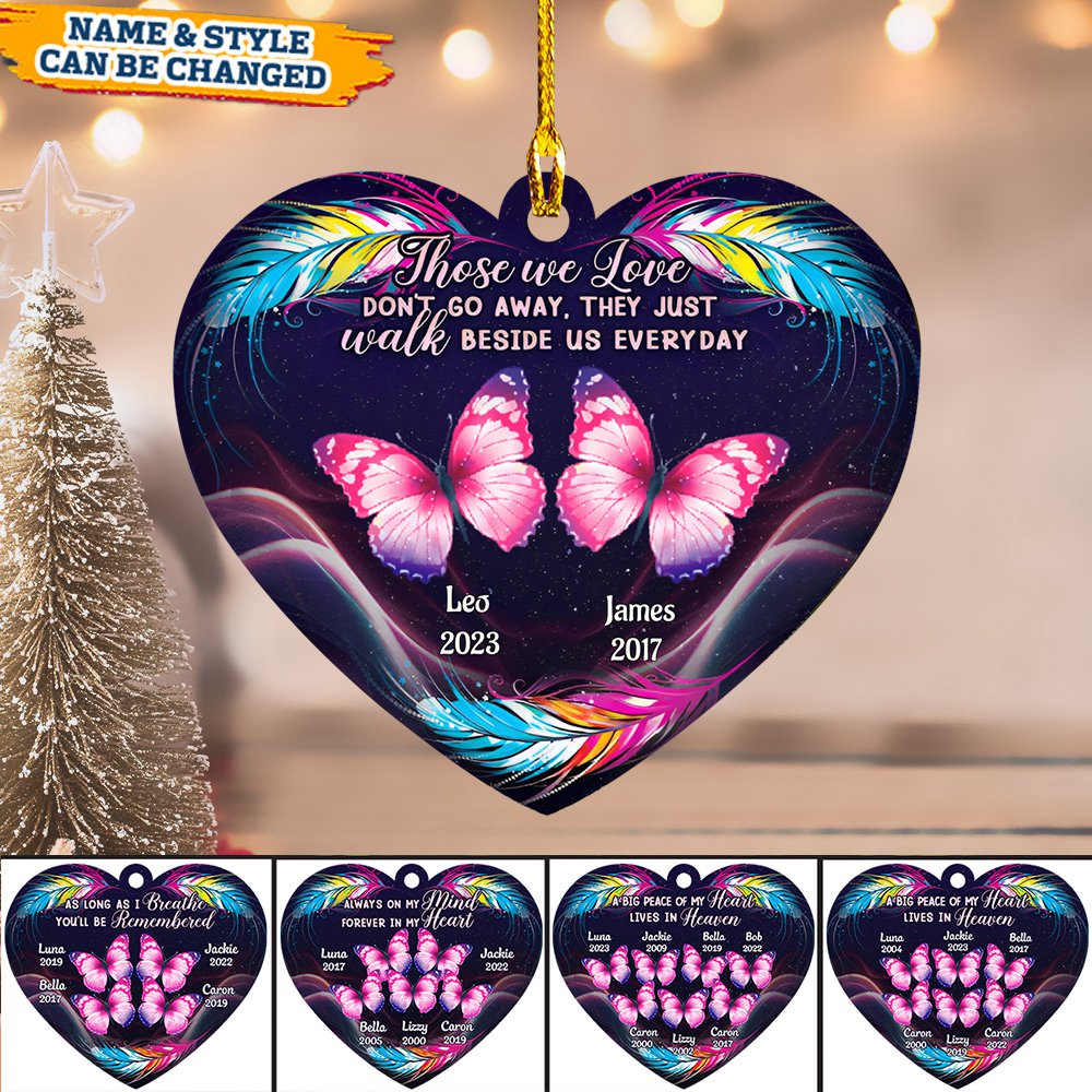 The Moment Your Heart Stopped Mine Changed Forever - Personalized Heart Ornament