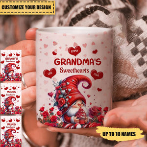 Red Dwarf Grandma Mom's Sweethearts Kids Personalized Mug