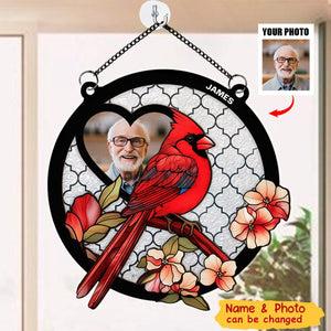 Cardinal I'm By Your Side - Personalized Window Hanging Suncatcher Ornament