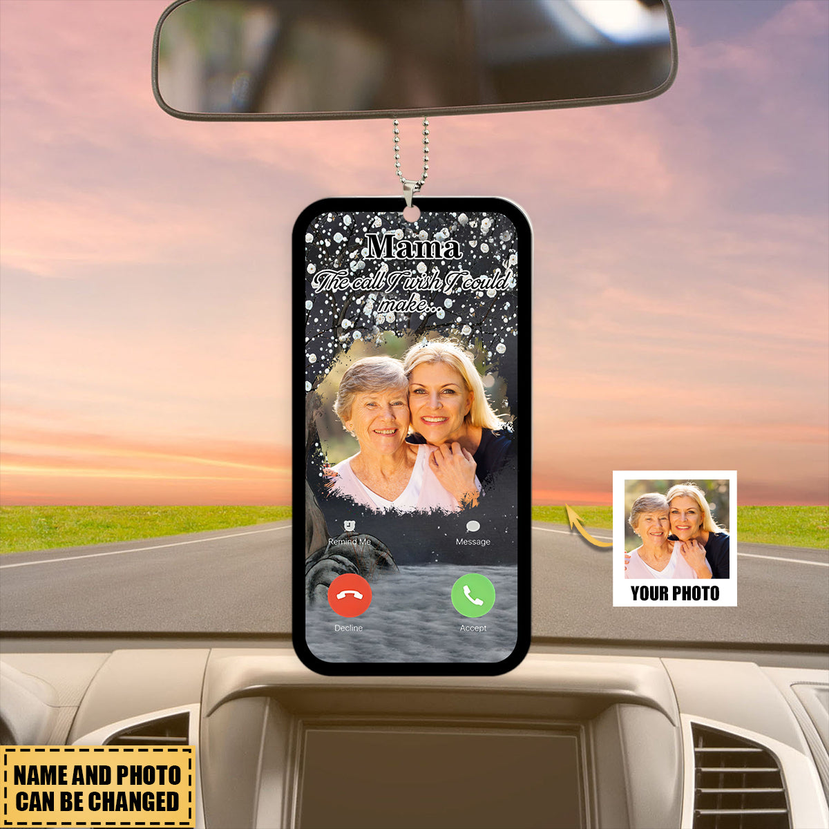 Personalized Memorial The Call I Wish I Could Make Ornament