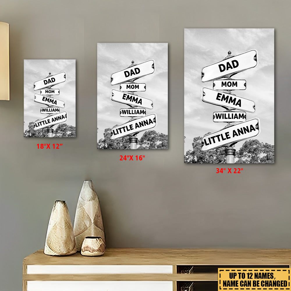 Where Love Never Ends - Family Personalized Vertical Poster - Gift For Family Members