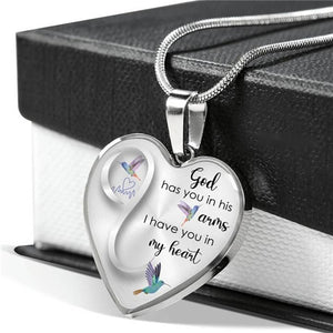 Hummingbird 'God Has You In His Arms' Luxury Necklace